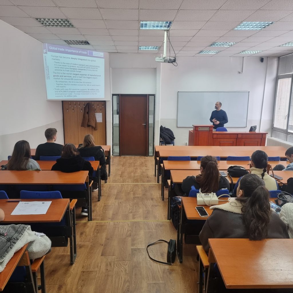 Guest Lecture by Prof. Igor Cvečić at the Faculty of Economics-Skopje
